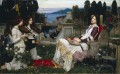 Santa Cecilia mujer griega John William Waterhouse
